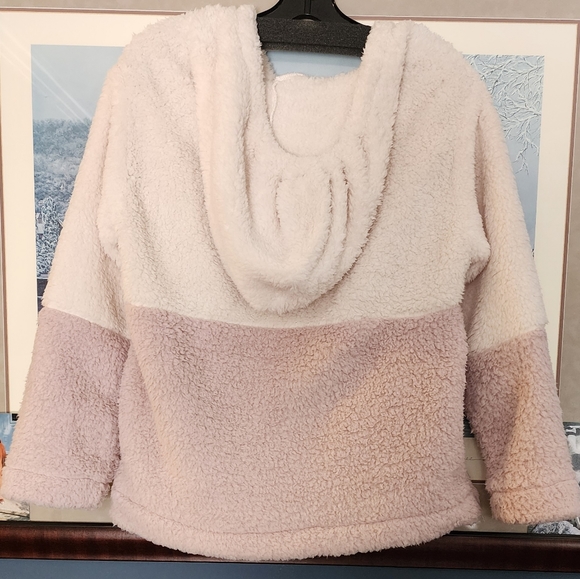 Pullover hoodie small pink sherpa like - Picture 3 of 3